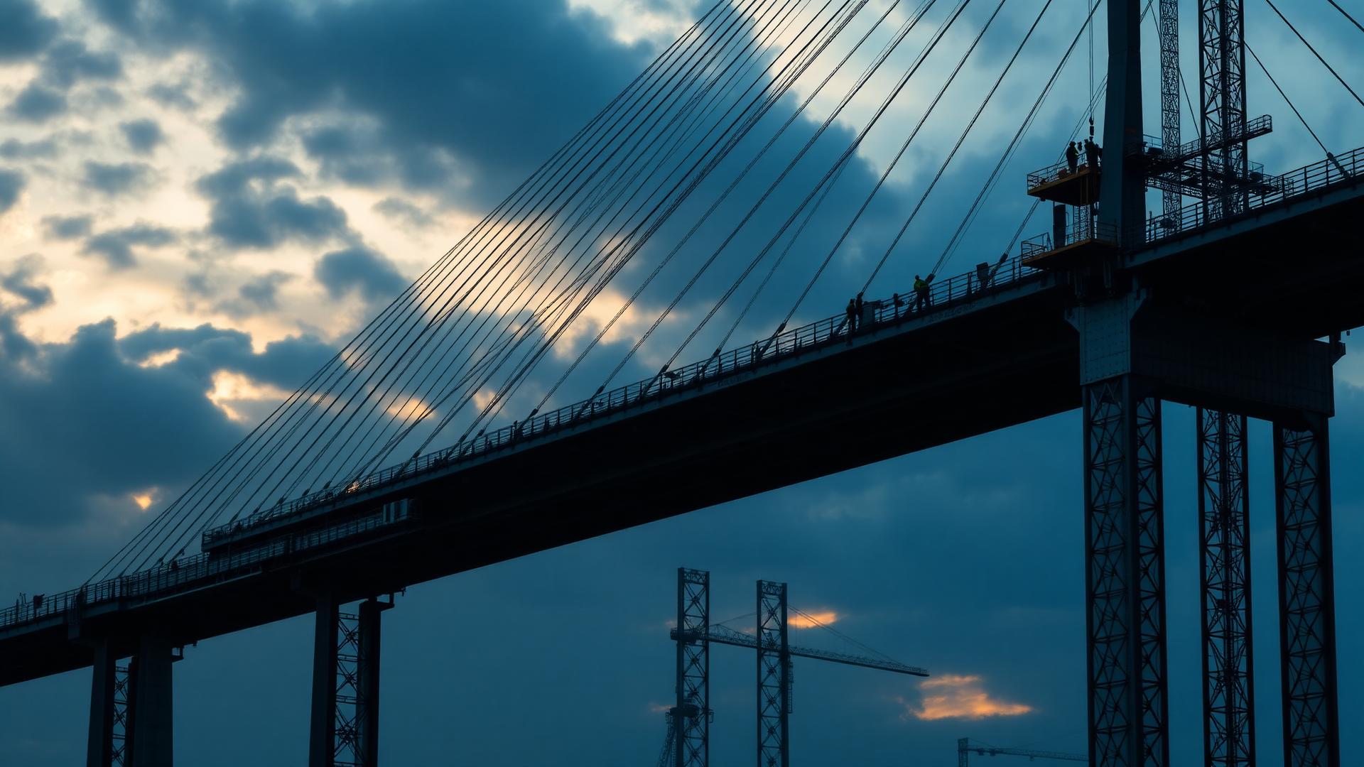 Bridge construction with GFRP reinforcement